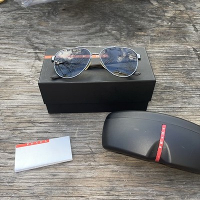 PRADA LINEA ROSSA PS A52S 5AV3M1 Gunmetal Grey Gradient 58 mm Men's Sunglasses