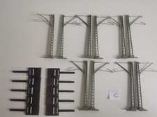 Märklin H0 10x7509 Oberleitungsmast mit K-Gleis Sockel_6