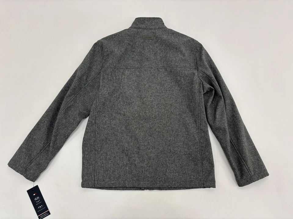 Tommy Hilfiger Soft Shell Mens Jacket Gray Classic Fit Zip Front Lined Sz M NWT - Image 3 of 4