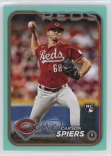 2024 Topps Series 2 Aqua Carson Spiers #365 0in6