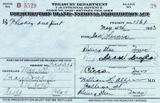 1923 Prohibition Whiskey Prescription Doctor Pharmacy Bar Texas Cisco TX Lewis