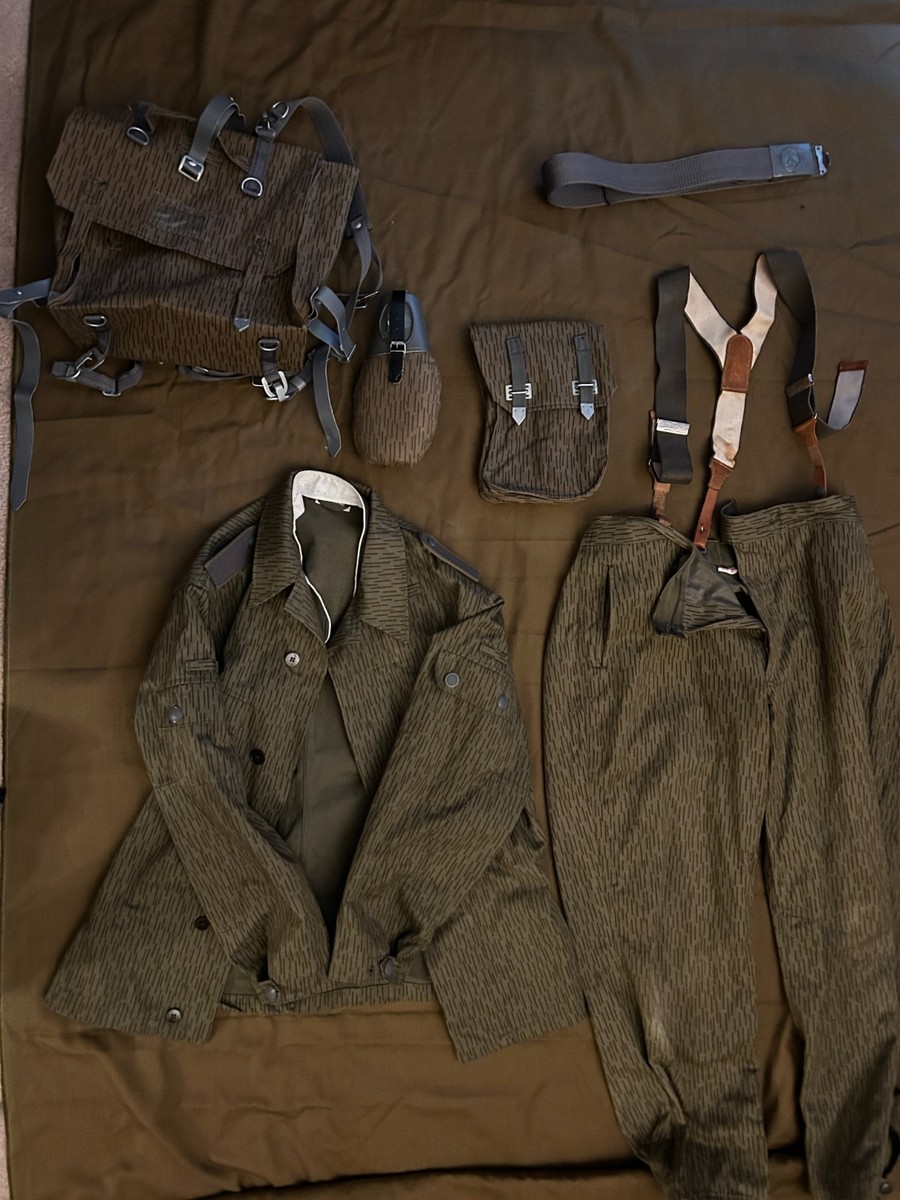 ジャケット・アウター 70s East German Army NVA East German DDR NVA Strichtarn Uniform Field Equipment Lot 1970s