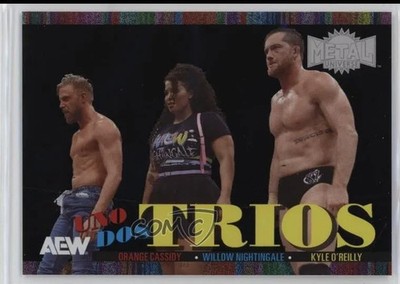 2025 Skybox Metal Universe AEW Uno, Dos, Trios Orange Cassidy Black Spectrum /33