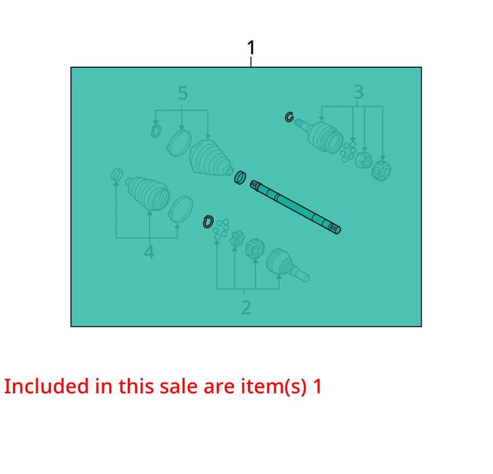 FITS 2004-2011 CADILLAC PONTIAC STS SRX SHAFT RR WHL DRV 15919080 -  NEW OEM - Image 2 of 3