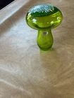 Blenko Handmade Glass 3221 Mushroom Olive Green 7.5" Tall 2023