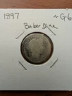 1897 Barber Dime Silver 10C Better Early Date Liberty Head US Coin