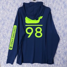 Vineyard Vines Performance Hoodie Mens L Outdoor Sailing Beach Hiking 98 Whale