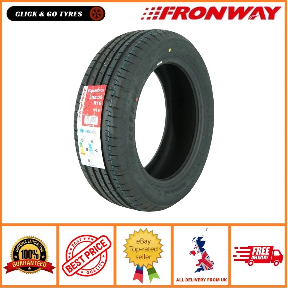 4 x 205/55R16 FRONWAY ECOGREEN55 91V Tyres - High Performance - 205 55 16 - Image 2 of 4