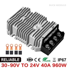 DC-DC Converter 30-90V 72V 60V 48V 36V-24V 40A Step Down Buck Voltage Regulator