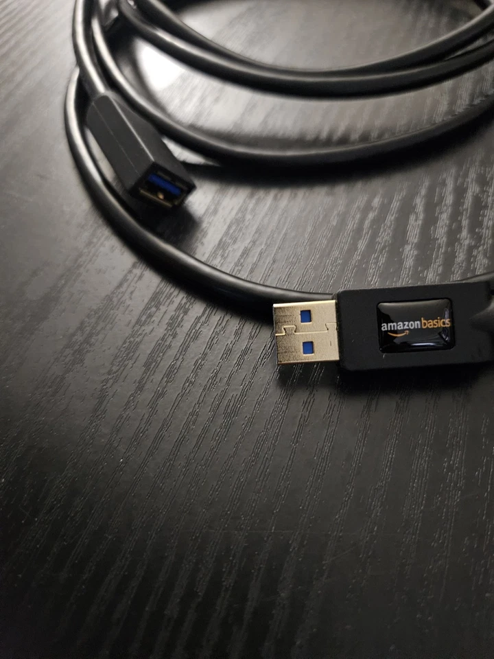 Amazon Basics USB-A 3.0 Extension Cable, 4.8Gbps High-Speed, Male to Female 9ft  - Image 2 of 4
