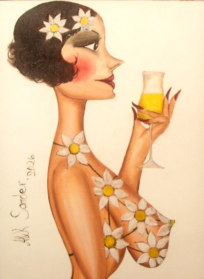 Manufaktur Alek Sander naive Madame Dior Goldene 20er Jahre Babylon Berlin - Bild 1 von 1