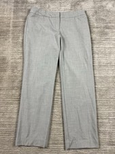 Worthington Dress Pants Womens 8 Gray Modern Fit Straight Polyester Blend Casual