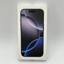 APPLE iPhone 16 Pro Empty Box Black Titanium 128GB OEM Packaging Only No Phone