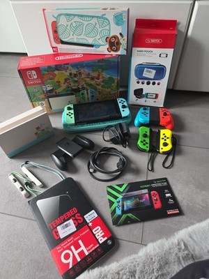 Nintendo Switch Animal Crossing: New Horizons Edition Mega Zubehör Paket mit OVP