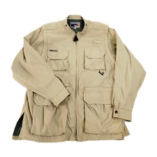 ExoOfficio Jacket Mens Large Safari Utility Detachable Sleeves Nylon Vest