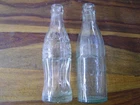 2 Old Glass Bottle Coca Cola 1939 Vintage Fanta Trademark 1943 0.25L WW2 WWII
