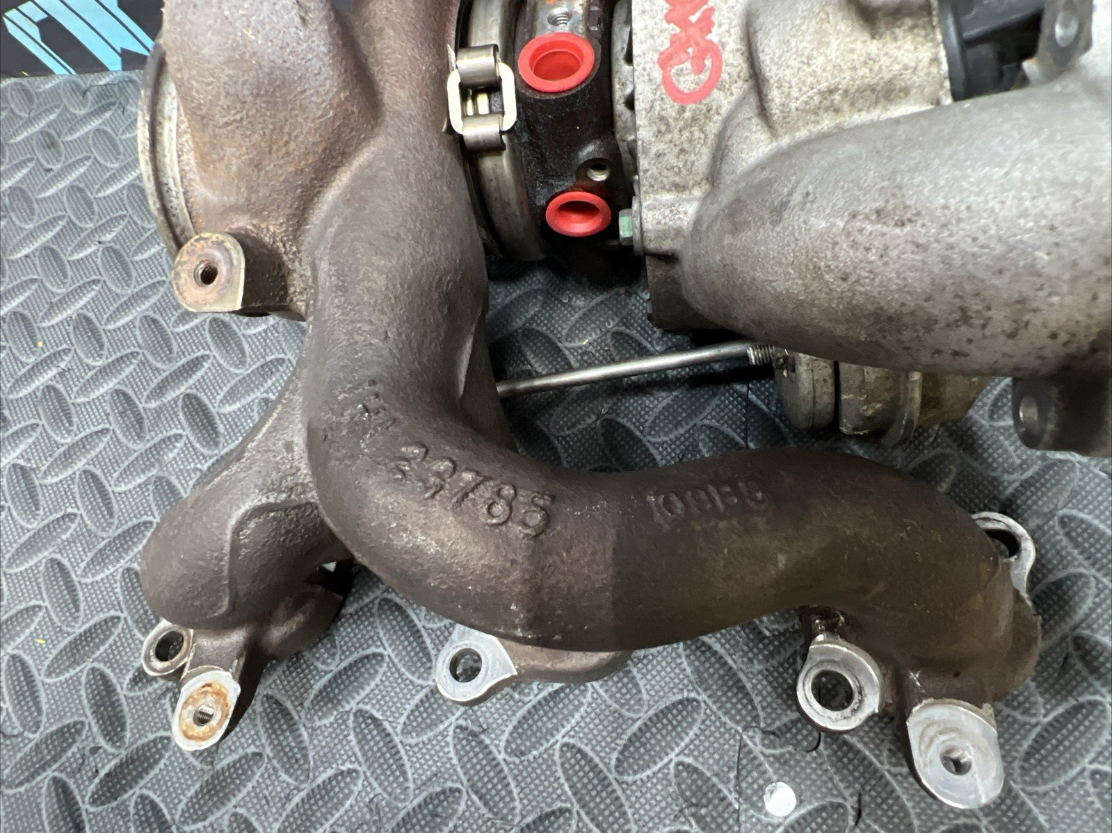 OEM Maserati Ghibli 3.0L Turbo Turbocharger Exhaust Manifold Left Side 2014-2020