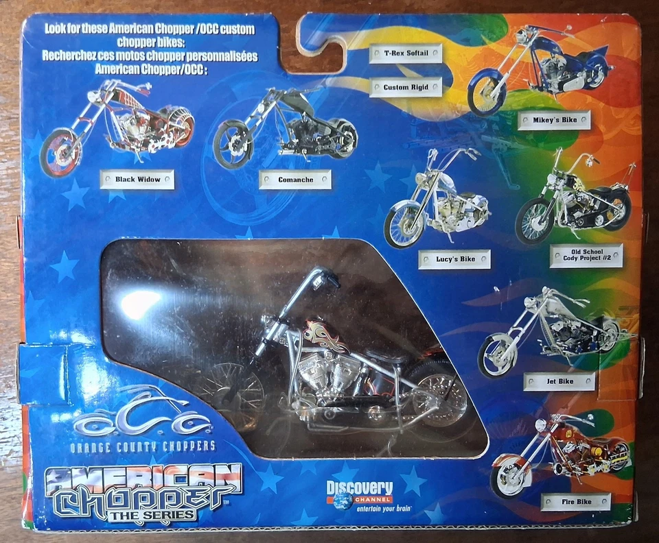 1:18 American Chopper Cody's Project 2 Old School Harley Chopper Orange County - Image 4 of 4