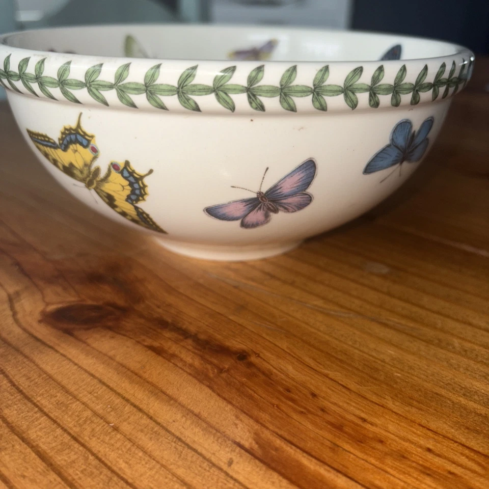Portmeirion Botanic Garden Dessert Salad Fruit Bowl Butterflies Bumble Bee - Image 2 of 4