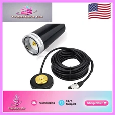 Compact 2-Way VHF UHF Antenna With Magnetic Base & 16.4ft RG58 Coaxial