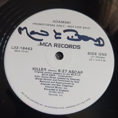 Adamski – Killer (MCA Records – L33-18443) promo