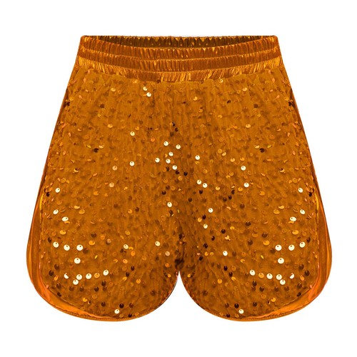 Kids Girls Costume Sides Slit Dancewear Jazz Shorts Teens Sequins Hip Hop Booty - Picture 48 of 90