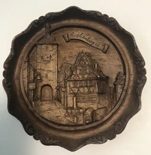 Rothenburg, Germany Wall Plate Plaque 3D Home Decor 7 Inches Wide