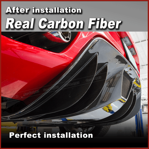 Carbon Heck Stoßstangen Diffusor Heckdiffusor Spoiler Für Ferrari F430 2005-2009 - Bild 3 von 6