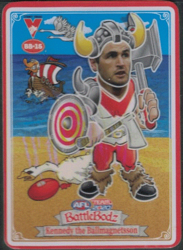 2020 AFL TEAMCOACH GLOW FOOTY BATTLEBODZ; Individual Card Sale. - Picture 13 of 13