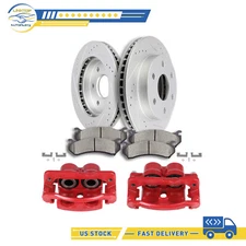 Brake Calipers Front Rotors And Ceramic Pads For Cadillac Escalade ESV EXT