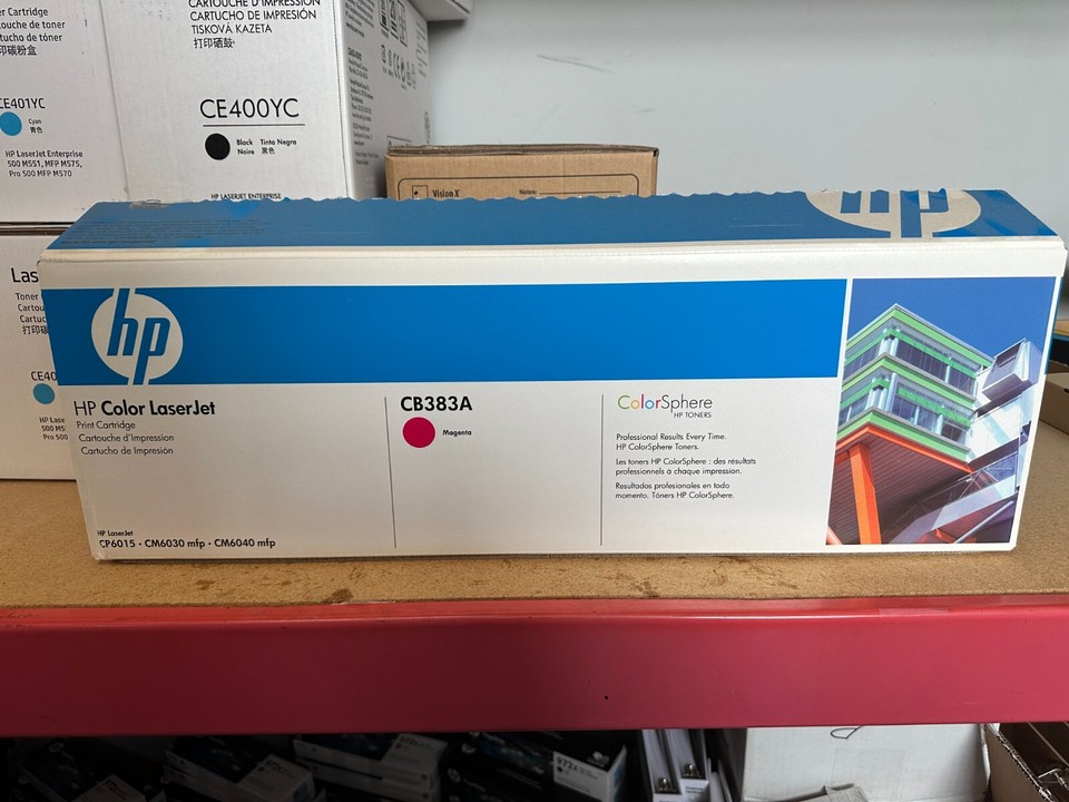 Toner original HP 824A Magenta Bleu/Blanc main image 1