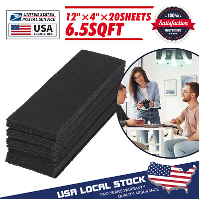20 Pack Furnace Floor Register Vent Charcoal Carbon Filters Dustproof 4'' x 12''