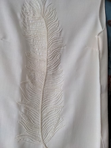 Zara Trinny Dress Tunic With Beaded Feathers and slits BNWT💕 Size S - Picture 10 of 12