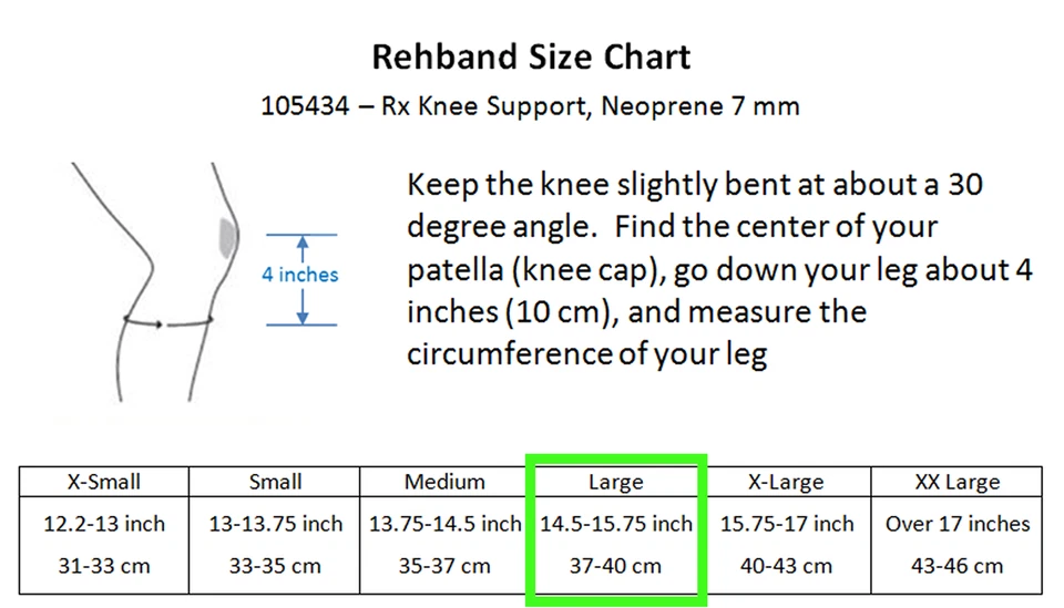 Rehband Rx Knee Support, 7 mm, Black/Pink, 105434 Neoprene Sport Brace (Large) - Image 3 of 4