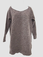 Soft Athleta Cashmere Blend Dark Gray 3/4 Sleeve Tunic Sweater Women's MEDIUM