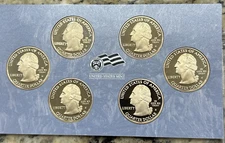 2009 S DC & U.S. TERRITORIES QUARTER CLAD PROOF SET - 6 Coins Only