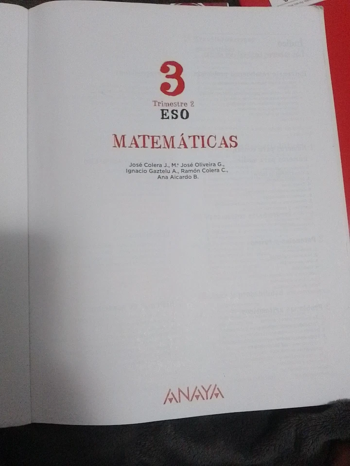 Libros Matemáticas Anaya 3 volúmenes 3 ESO - Imagen 3 de 4