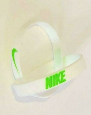 Nike Baller Band Silicone Rubber Bracelet White Neon Green