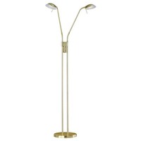 Stehlampe Stehleuchte Touchdimmer Wohnzimmerleuchte Messing Led 2 Flammig 160Cm