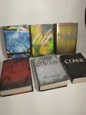 Lot Of 6 Books Ella Hopkins  Identical Fallout Crank Rumble Tilt Tricks