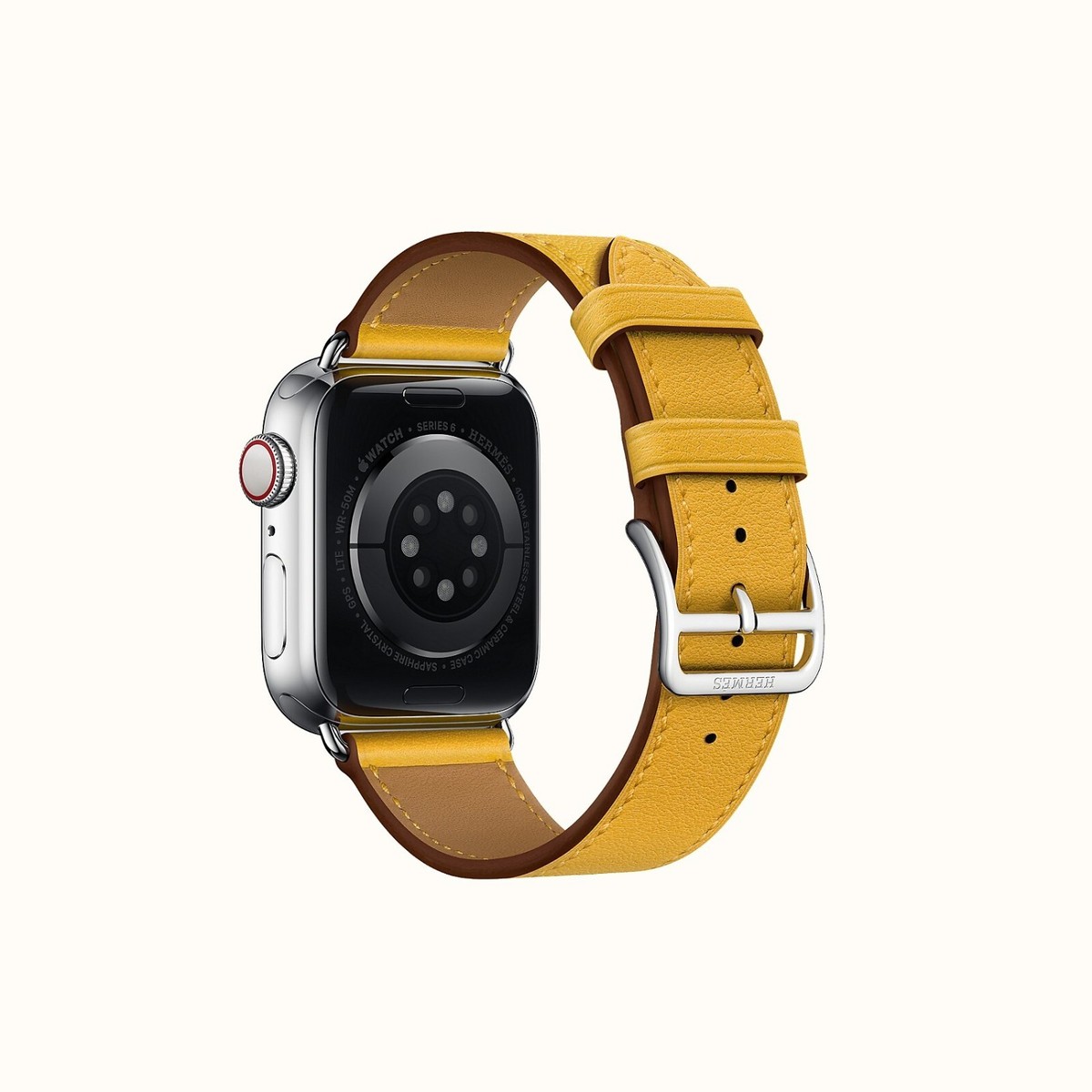 1710 Apple Watch エルメス　イエロー　ライム　HERMES 2775 希少品 Apple Watch エルメス イエローライム レザーバンド