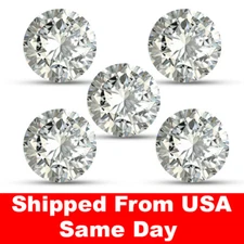 0.25 cttw Natural Loose Round Diamond 5 Pcs 2.3mm Each G-J SI1-I1