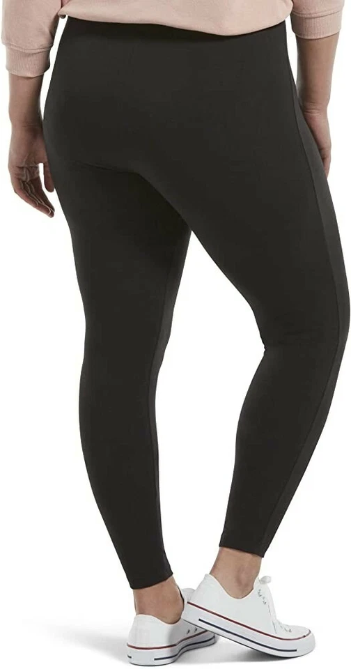 Leggings para mujer HUE cintura ancha de algodón oscurecido nuevos con etiquetas Foto 2 de 4