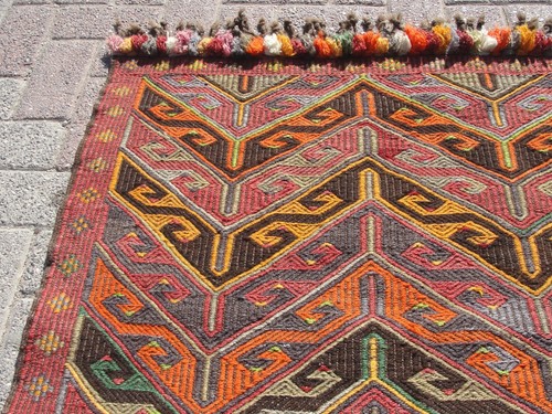 3x4 Small Area Kilim rug, vintage area rugs, small rug, anatolian rug, rugs - Picture 8 of 10