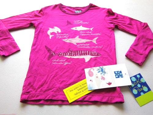 NWT Kickee Pants Kids Melody Sharks Print Long Sleeve Shirt Size 5 EBay