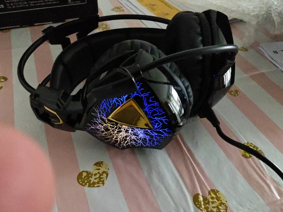 SADES SA-913 Surround Sound Headset Noise Reduction Micr PC USB NEW - Bild 3 von 4