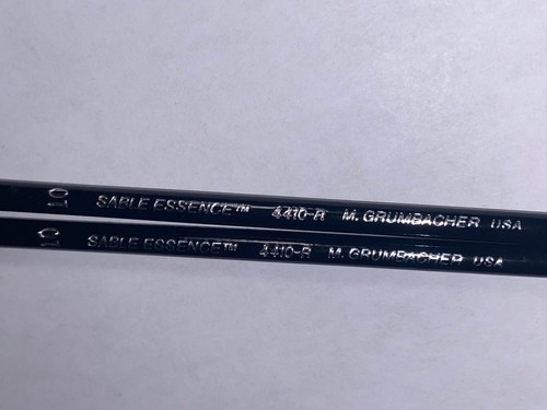 LOT of 2 M. Grumbacher #10 SABLE ESSENCE Series 4410R Paint Brushes -NOS W9-T16 - Picture 4 of 20