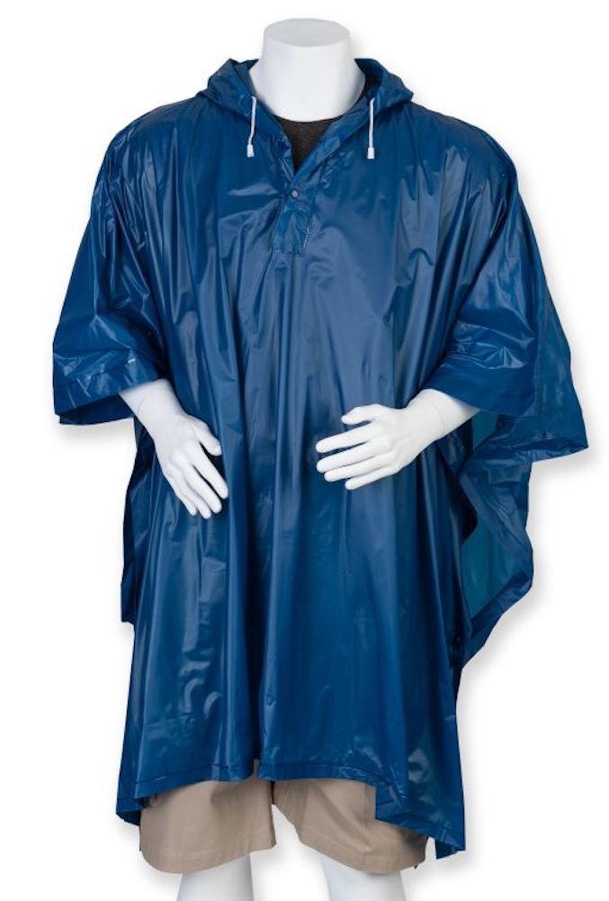 Poncho Impermeable Capucha Capa Azul Rojo Negro Blanco Plata Amarillo Rosa Claro