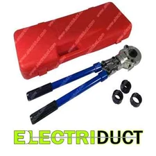 Mechanical Crimping Tool w/ Telescoping Handles - 1/2" to 1" - Electriduct