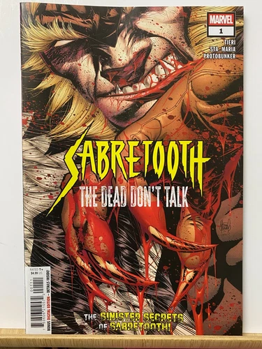 Sabretooth: Dead Don't Talk #1 main cover Marvel Comics 2025 NM-VF+